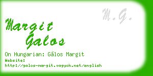 margit galos business card